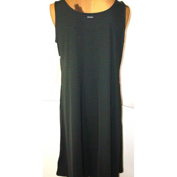 NWT New Womens Columbia Sultry Springs Dress Dark Green UPF M Pockets Wicking - Picture 2 of 8
